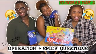 Vlogmas Day 2: Playing Operation + Spicy Questions | Risha Tonae'