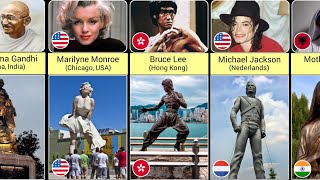 Famous Peoples With Statue Who Died | From Different Countries