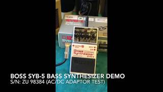 Boss SYB-5 Bass Synthesizer Demo