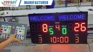 Wireless Outdoor Digital Basketball LED Scoreboard For Sports Stadium