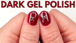 How to paint DARK gel colors perfectly!!