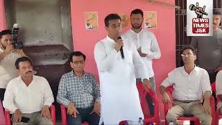 Bjp Jasrota candidate Rajiv Jasrotia door to door Campaign at Jasrota constituency