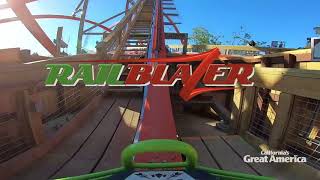 Review Of RailBlazer California's Great America New Ride 2018(RobTheRider)