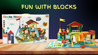 Fun With Blocks - Unboxing and Review Peephole View Toys