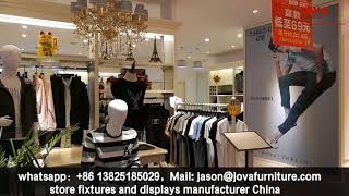 garments display shelves for men clothing store design