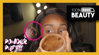 Here's how mineral powder foundation works!!