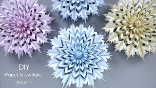 ❄️ СНЕЖИНКА ИЗ БУМАГИ ❄️СУПЕРОБЪЕМ ❄️ 3D PAPER SNOWFLAKE ❄️