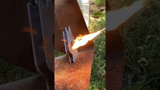 Torch welding sheet metal!