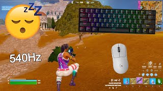 Keyboard ASMR Chill 😴 Solo Gameplay 🏆 Satisfying Keyboard Fortnite 360 FPS 4K