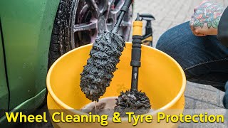 How to CLEAN WHEELS and PROTECT TYRES