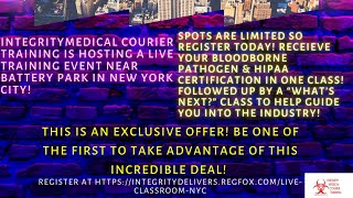 New York Live Training #shorts #medicalcourier