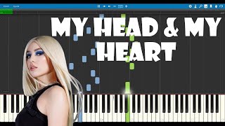 My Head & My Heart - Ava Max Piano Tutorial (Synthesia)