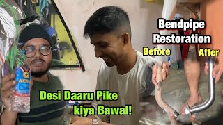 I restored the bend pipe of Yamaha R3 with DESI DAARU