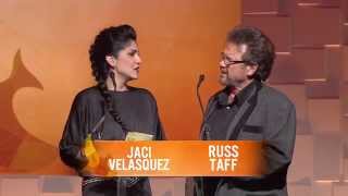 Jaci Velasquez presenting  45th GMA Dove Awards 2014