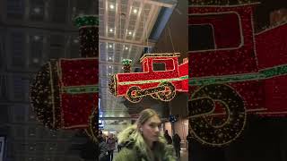 Christmas decor is up, Xmas is waving at Oslo Norway/ Oslo S #shorts  #viral #trending #winter