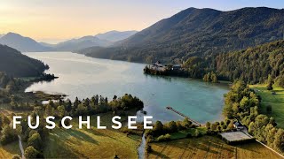 Sonnenaufgang am Fuschlsee, dem schönsten Badesee im Salzkammergut