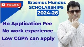 Erasmus Mundus Scholarships 2024 |Fully Funded|Benefits|Eligibility Criteria @Muhammadbilalhussain