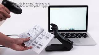 TEEMI TMSL-56CR Bluetooth Barcode Scanner with Wall Mountable USB Cradle