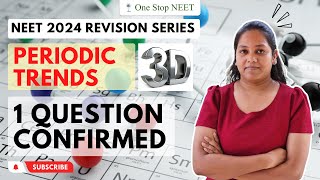 Periodic Trends| 🔥 One Question Confirmed🔥 | NEET 2024 Revision | Chaitali Mam | One Stop NEET