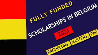 Scholarships in Belgium 2023