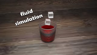 Fluid simulation in blender-mds design