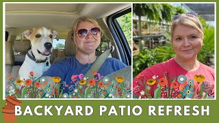 Planting beautiful flowers for spring | Patio refresh | Visiting a local Amish nursery