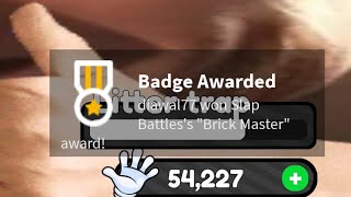 I got brick master! | slap battles