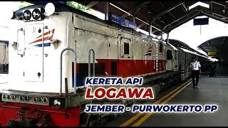 Kereta Api Logawa Berangkat dari Stasiun Surabaya Gubeng