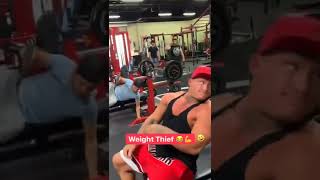 Weight Thief, What would you do?#fitness #gym #benchpress