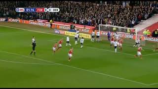 Nottingham Forest win 1-0 vs Derby County with this early goal(25th Feb)