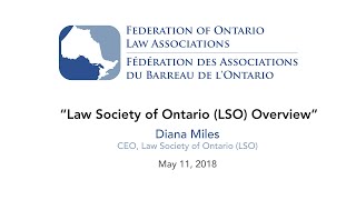 Diana Miles, CEO, Law Society of Ontario (LSO)