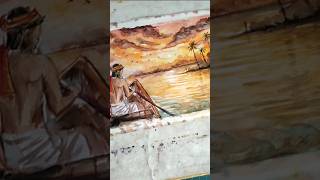 Watercolor painting of a boatman  #artshortsvideo #watercolor #painting