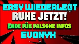 Evonyx, mal wieder nur Halbe Fakten, geschnitte Sachen von dir, wie immer. | RDW