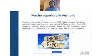 Webinar Export di prodotti alimentari verso l'Australia