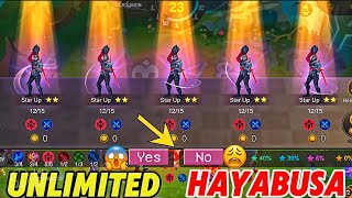 THARZ❌❌ VALE✅✅ | MAGIC CHESS “UNLIMITED HAYABUSA” IN 2024😱🔥 | 5 HAYABUSA WITH 3 STAR⭐️⭐️⭐️