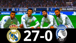 MESSI, RONALDO, NEYMAR, MBAPPE, ALL STARS | REAL MADRID 27-0 ATALANTA