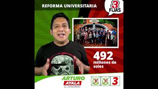 Arturo Ayala te cuenta #3Fijas​ para una REFORMA UNIVERSITARIA