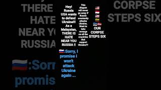 verses from Malaysian haters for Russians EVIL #shorts #answer #ukrainevsrussia