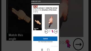 Use the arrows to rotate the animal to face in the direction of the hand #funcaptcha #shorts #viral