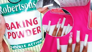 DIY BAKING SODA NAILS | Best BAKING SODA NAILS l have ever done