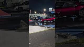 Big Tire cars going at it!! #dragracing #car  #racecar #chevy #viral #shortsviral #bigtires #noprep