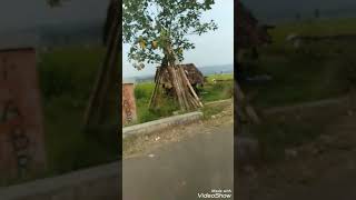 jalan menuju pantai karang Hawu pelabuhan ratu