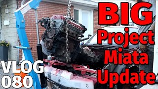 BIG PROJECT MIATA UPDATE! RUST/ENGINE PULL & DISASTER