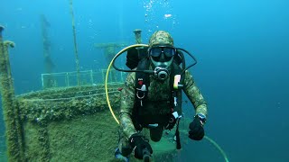 Diving at The Niagara II shipwreck, July 2020