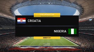 PES 18 Croatia vs Nigeria | Group D | FIFA World Cup Russia 2018