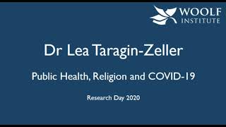 Dr Lea Taragin-Zeller: Public Health, Religion and COVID-19