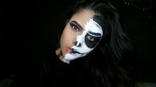 🎃 Maquillaje para #Halloween - Pirata mitad calavera Jack 🎃 Rápido saca de apuros 🤗