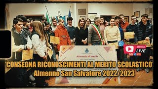 Consegna riconoscimenti al merito scolastico ad Almenno San Salvatore 2022 2023