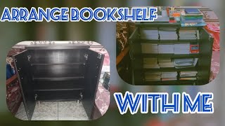 arrange bookshelf with me ✨ #minivlog #shortsfeed #trending #shorts #short #vlog #neet  #studywithme