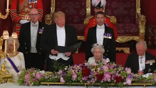 Trump and Queen Make HISTORIC Speeches at State Banquet